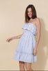 Robe bustier rayée