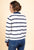 Cardigan rayé boutonné