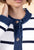 Cardigan rayé boutonné