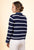 Cardigan rayé boutonné